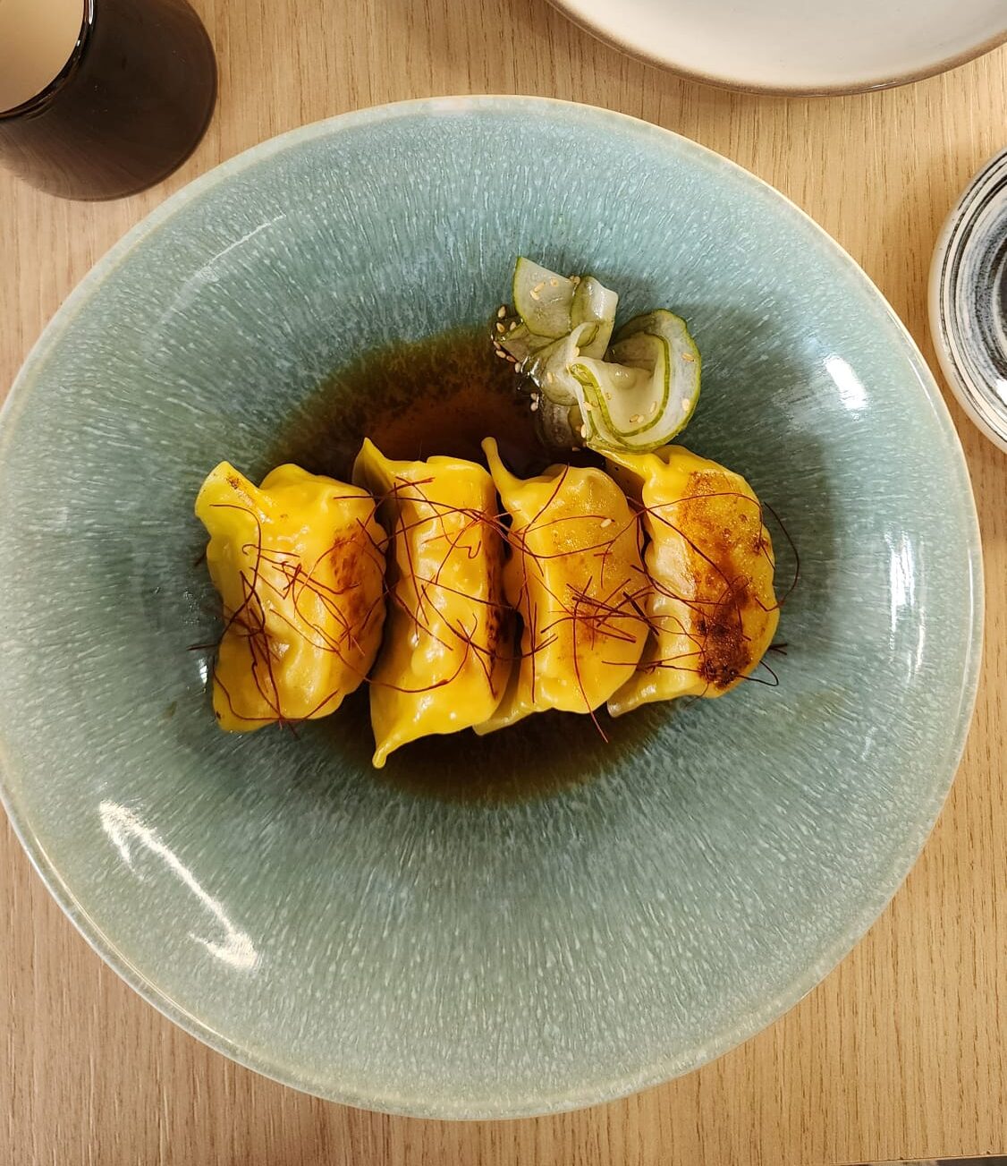GYOZAS AUX CREVETTES ET AU GINGEMBRE (4 pièces)