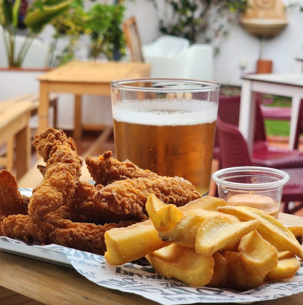 Bâtonnets de poulet aux pommes de terre